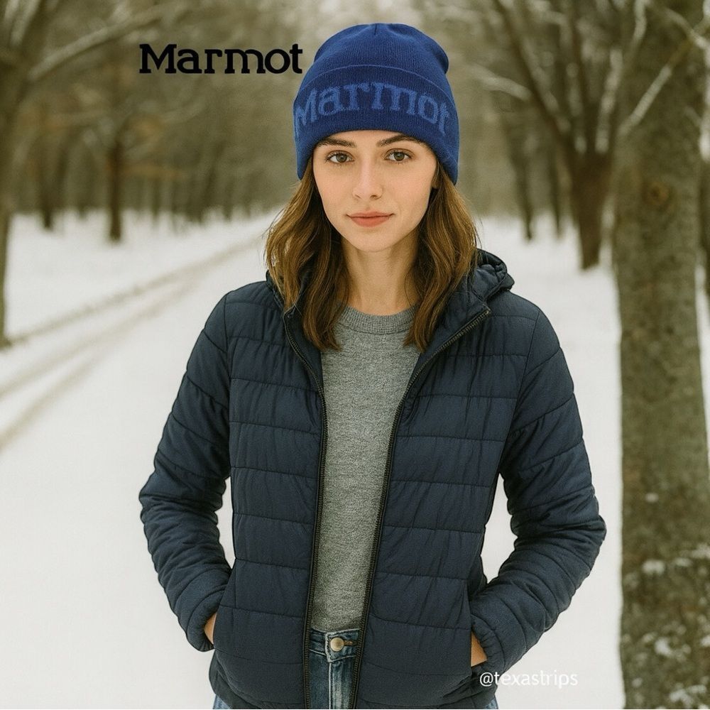 MARMOT Urban Outfitters UO Blue Summit Hat Beanie NEW